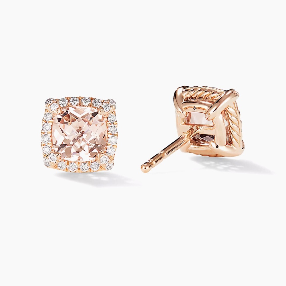 DAVID YURMAN Petite Châtelaine Pavé Bezel Stud Earrings